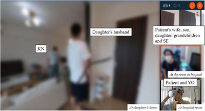 A real-time virtual outing using virtual reality for a hospitalized terminal cancer patient who has difficulty going out: a case report